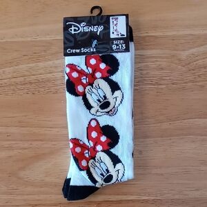 NWT Minnie Mouse Crew Socks